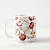 Rote Apfelscheiben Obst Kaffeetasse (Links)