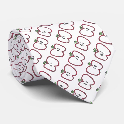 Rote Apple-Krawatte Krawatte (Gerollt)