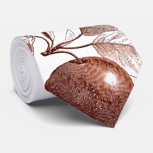 Rote Apple-Krawatten Krawatte (Gerollt)