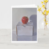 Rote Apple-Kunst-Karte Karte (Gelbe Blume)