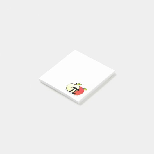 Rote Apple-PU-Post-Itanmerkungen Post-it Klebezettel (angewinkelt)