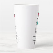 Rote Aquamarine Blume Milchtasse (Vorderseite)