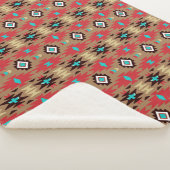 Rote aquamarine gebürtiger Amerikaner-Vision Sherpadecke (3/4)