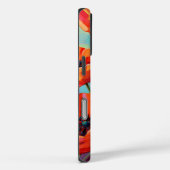 Rote Aquarellmohn Case-Mate iPhone Hülle (Rückseite / Rechts)