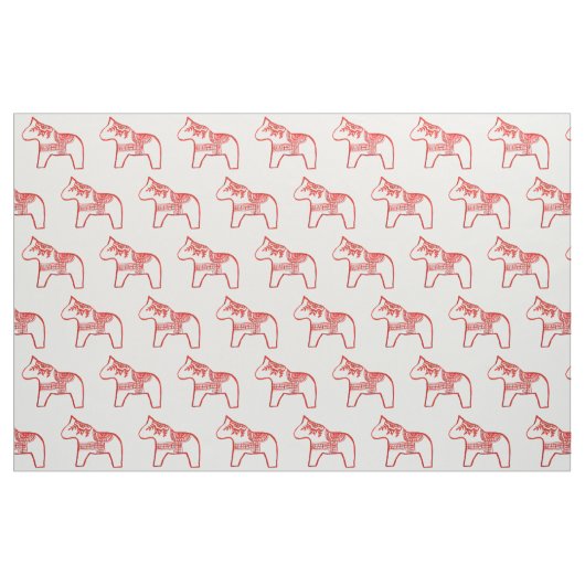 Rote Arbeit Pferdefabrik Stoff (Fat Quarter (45,7 x 55,9 cm))