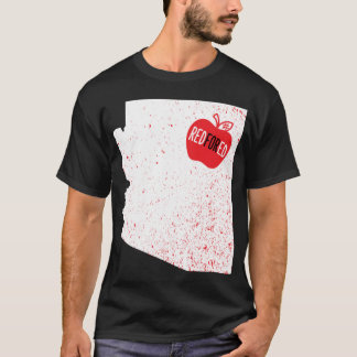 Rote Arizona-Lehrerin Rot Für Bildung T-Shirt