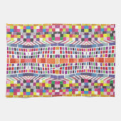 Rote Armbanduhren + farbige Pixel Geschirrtuch (Horizontal)