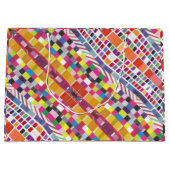 Rote Armbanduhren und farbenfrohe Pixel - Geschenk Große Geschenktüte (Vorderseite)