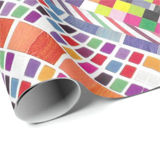 Rote Armbanduhren und farbige Pixel Geschenkpapier (Rolleneckpunkt)