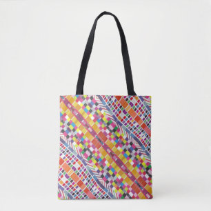 Rote Armbanduhren und farbige Pixel Tasche