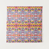 Rote Armbanduhren und farbige Pixel Wandteppich (Vorderseite (Horizontal))