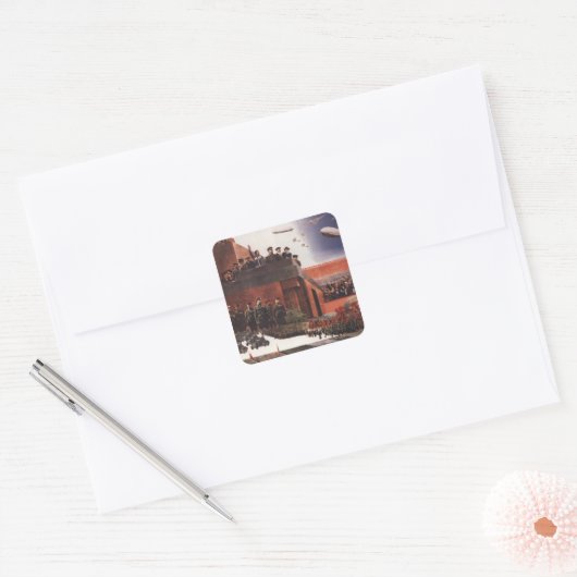 Rote Armee Quadratischer Aufkleber (Umschlag)