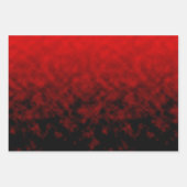 Rote Aschenstille Geschenkpapier Set (Vorderseite)