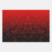Rote Aschenstille Geschenkpapier Set (Vorderseite 3)