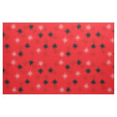 Rote atomarSternexplosionen kämmten Baumwollgewebe Stoff (Fat Quarter (45,7 x 55,9 cm))