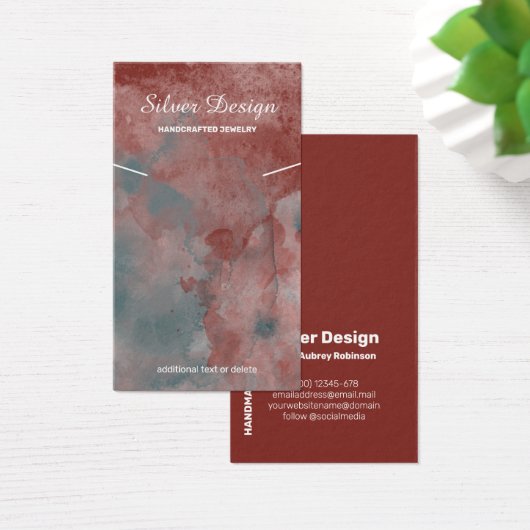 rote Auburn-Wasserfarbenkette - Grafikkarte (Schreibtisch)