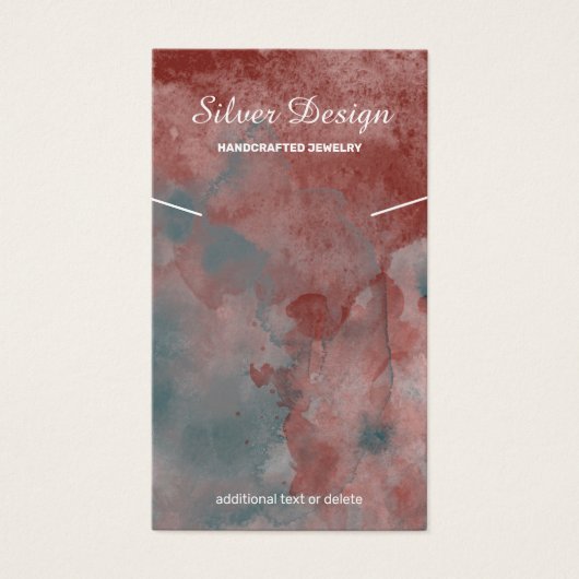 rote Auburn-Wasserfarbenkette - Grafikkarte (Vorderseite)