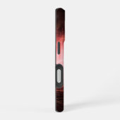 Rote Audio Wellen iPhone 16 Hülle (Rechte Seite)