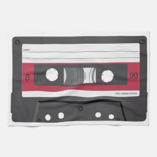 Rote Aufkleber Vertrags-Kassette Küchentuch