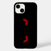 Rote Augen Monster schwarz Case-Mate iPhone Hülle (Rückseite)