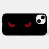 Rote Augen Monster schwarz Case-Mate iPhone Hülle (Rückseite (Horizontal))