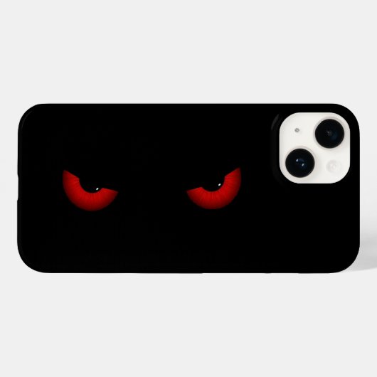 Rote Augen Monster schwarz Case-Mate iPhone Hülle (Rückseite (Horizontal))