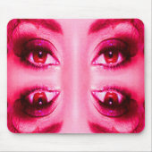 Rote Augen Mousepad (Vorne)