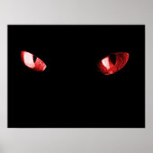Rote Augen Poster (Vorne)