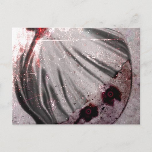 Rote Augen Postkarte (Vorderseite)