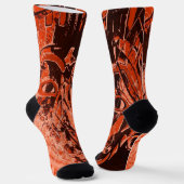 Rote Augen Socken (Gewinkelt)