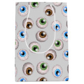 Rote Augenkugel Mittelgeschenk-Tasche Mittlere Geschenktüte (Vorderseite)