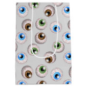 Rote Augenkugel Mittelgeschenk-Tasche Mittlere Geschenktüte (Rückseite)