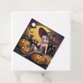 Rote Augenröhre auf Jack-O-Lantern Geschenkanhänger (Beispiel)