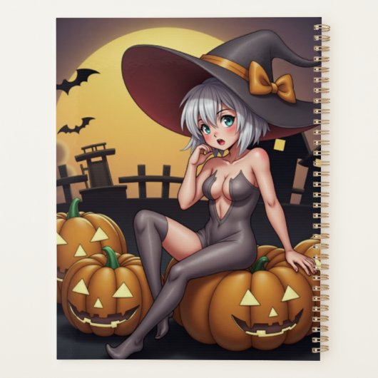 Rote Augenröhre auf Jack-O-Lantern Planer (Rückseite)