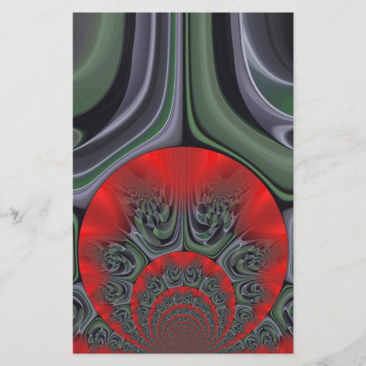 Rote Aurora Kunst, Dichtung und Musik Briefpapier (Vorderseite)