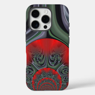 Rote Aurora Kunst, Dichtung und Musik iPhone 16 Pro Hülle