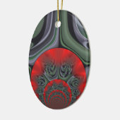 Rote Aurora Kunst, Dichtung und Musik Keramik Ornament (Links)