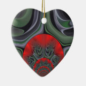 Rote Aurora Kunst, Dichtung und Musik Keramik Ornament (Rechts)