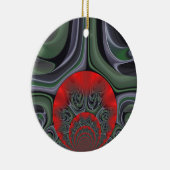 Rote Aurora Kunst, Dichtung und Musik Keramikornament (Rechts)