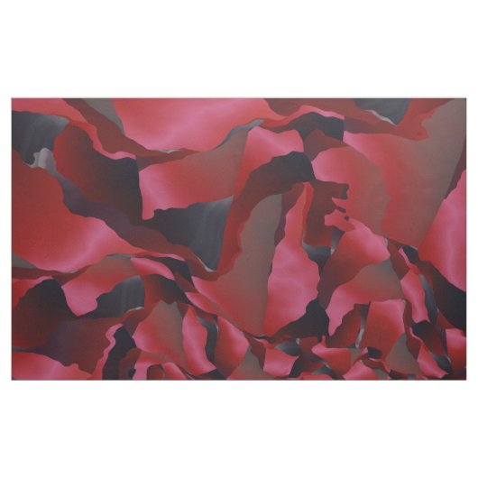 Rote ausgefranste Abstraktion Stoff (Yard (91,4 cm))