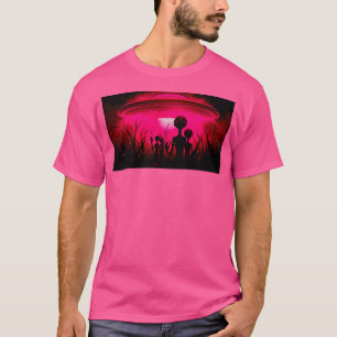 Rote Außerirdischen - Ufouap Sighting Over New Jer T-Shirt