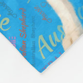 Rote australische Schäferhunde - Australier Fleecedecke (Ecke)