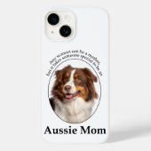 Rote Australische Schepherd-Mama Case-Mate iPhone Hülle (Rückseite)