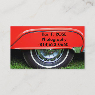 Rote Autoreifen-Visitenkarten Visitenkarte