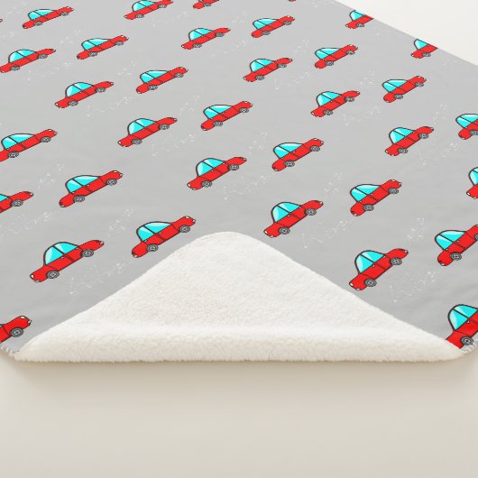 Rote Autos auf grau Sherpadecke (3/4)