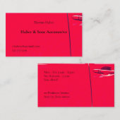 rote Autotür Visitenkarte (Vorne/Hinten)