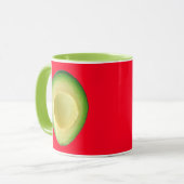 Rote Avocado Krazy Karla! Tasse (Vorderseite Links)