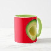 Rote Avocado Krazy Karla! Tasse (VorderseiteRechts)