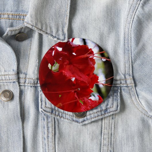 Rote Azalea Blume Button (Beispiel)