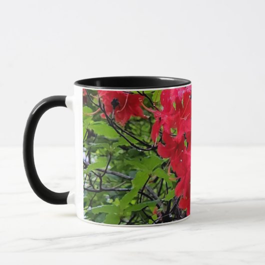 Rote Azalea Blume Tasse (Links)